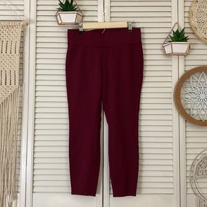 EUC Pullup Leggings - Cranberry Color
